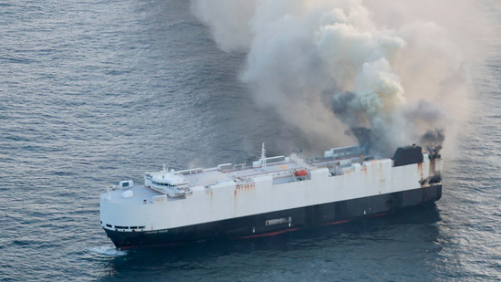 Cargo Ship ‘Morning Midas’ Carrying 800 EVs Sinks After Fire in Pacific Ocean