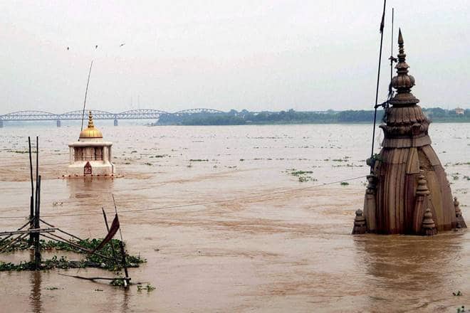 Ganga Floods Varanasi Ghats, Locals Struggle as Rain Batters Region