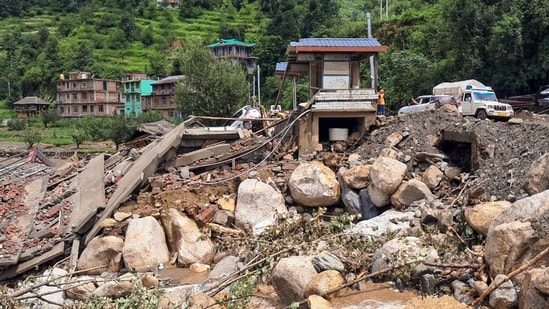 Himachal reels under rain fury, pilgrimage halted and roads severed