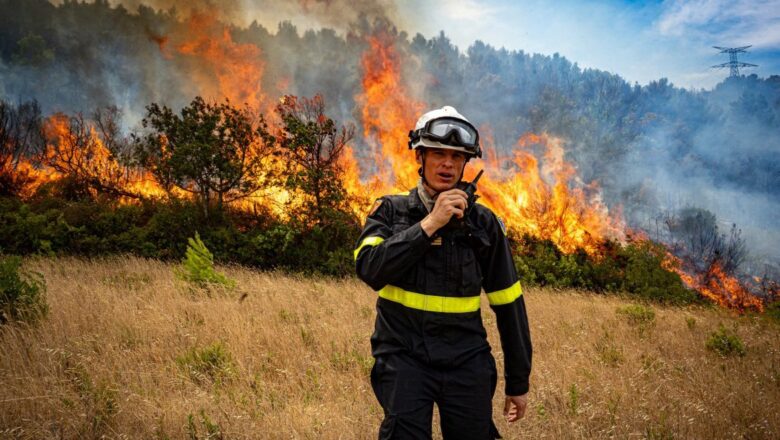 Massive Wildfire Sweeps Through France Aude Region