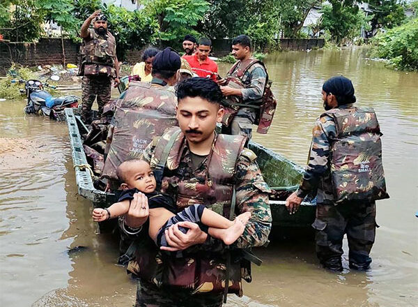 Gujarat Reels Under Flood Fury, Rescue Ops in Full Swing