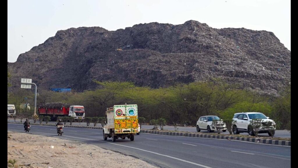 Survey to Map Waste Depth at Bandhwari Landfill, Charcoal Plant Planned