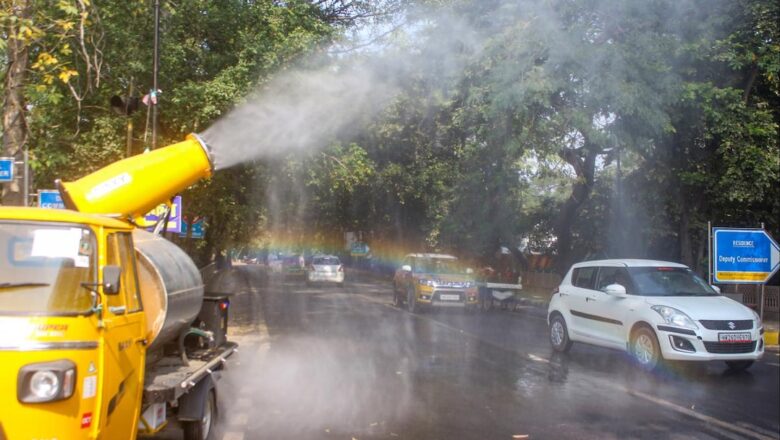 Gurugram Societies Turn to Anti-Smog Guns and Water Sprinkling to Tackle Pollution as Winter Sets In