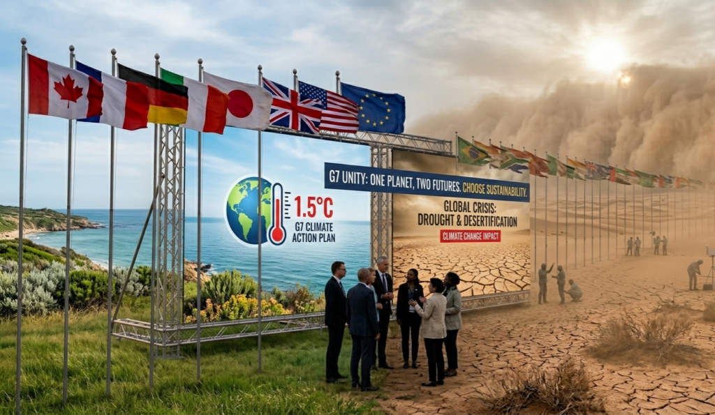 G7 Flags Desertification as Global Security Threat Shifts Focus to Land Crisis