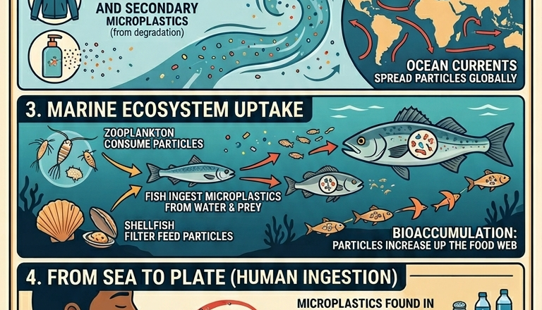 Microplastics Travel From Coasts To Plates, Raising Health Concerns