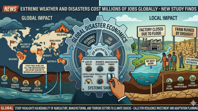 Extreme Weather and Disasters Cost Millions of Jobs Globally New Study Finds