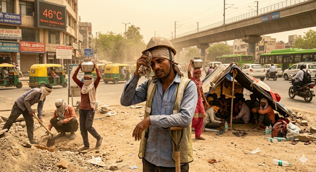 Delhi Heatwave Turns Daily Survival Into Challenge for Millions of Workers