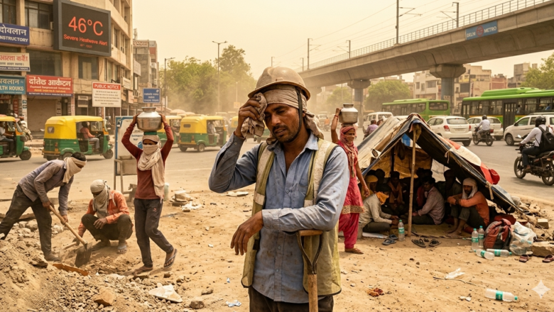 Delhi Heatwave Turns Daily Survival Into Challenge for Millions of Workers