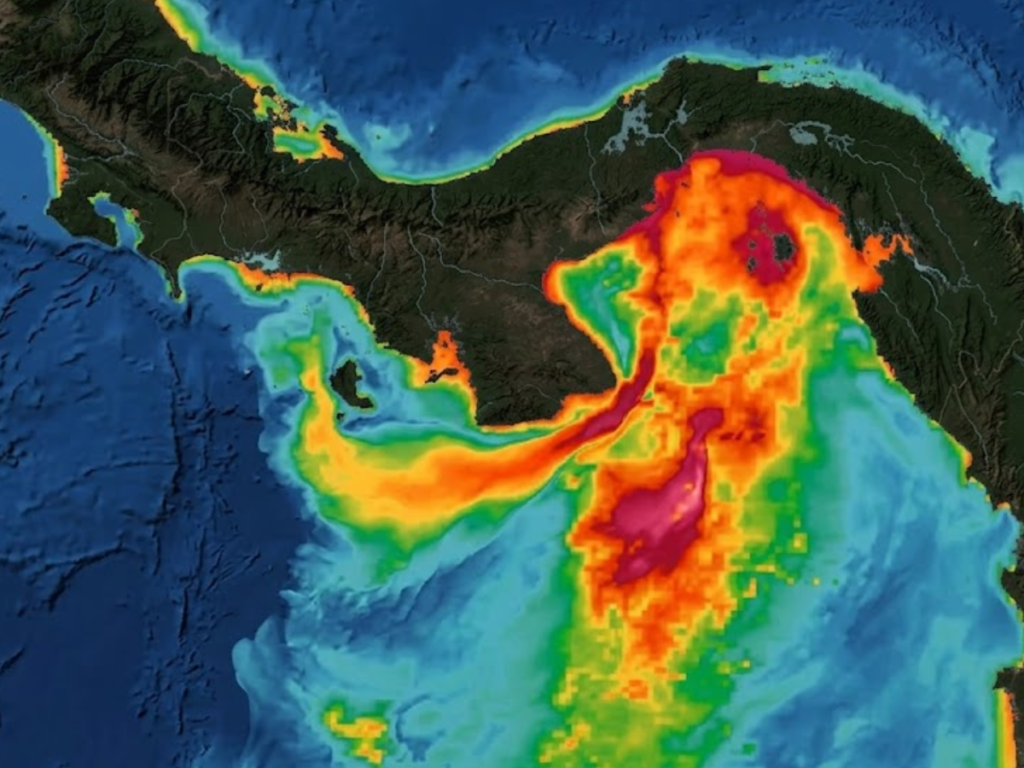 Ocean off Panama Breaks 40 year Pattern Raising Alarm Among Scientists