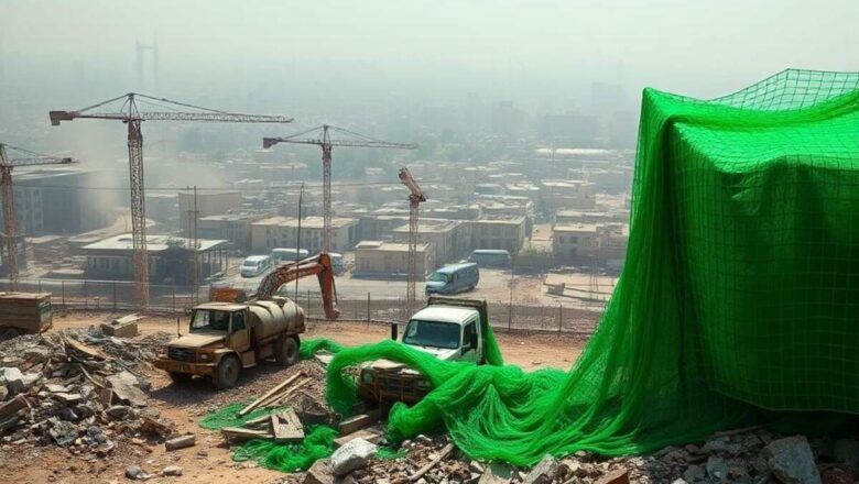 Delhi Makes 100 GSM Green Nets Mandatory at Construction Sites to Curb Dust Pollution