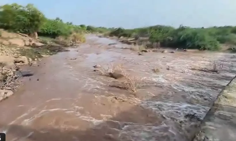 Rare Summer Surprise Pennar River Flows Before Southwest Monsoon Arrival