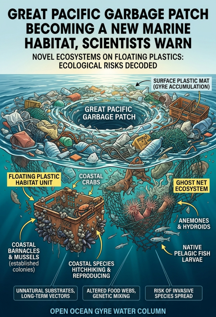 Great Pacific Garbage Patch Becoming a New Marine Habitat, Scientists Warn