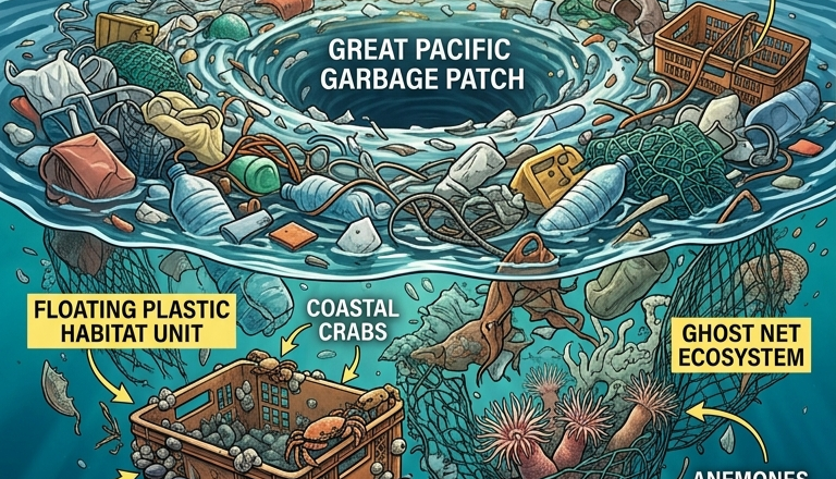 Great Pacific Garbage Patch Becoming a New Marine Habitat, Scientists Warn