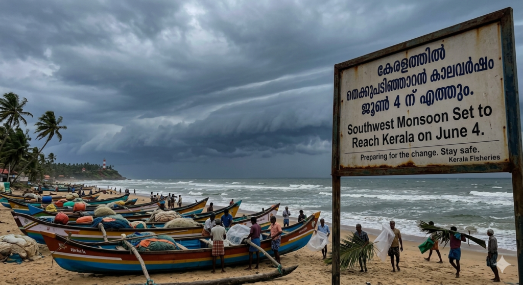 Southwest Monsoon Set to Reach Kerala on June 4, IMD Alert