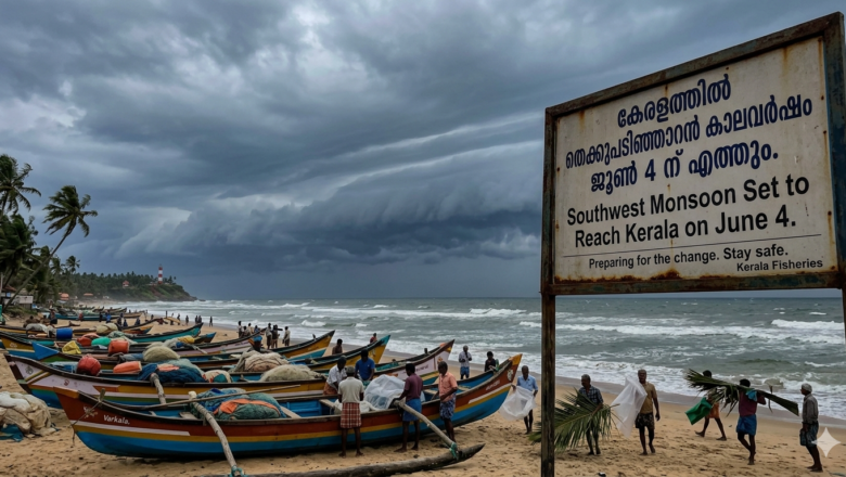 Southwest Monsoon Set to Reach Kerala on June 4, IMD Alert