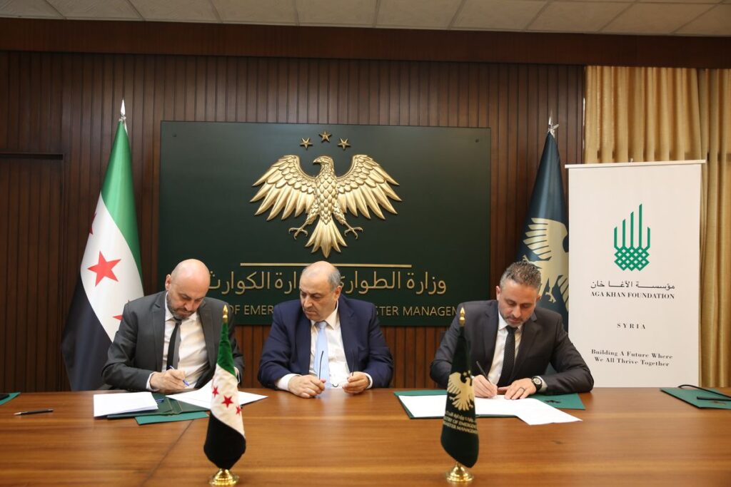 Aga Khan Foundation Donates Excavators to Strengthen Syria’s Disaster Response