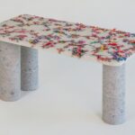 Recycled Textile Waste Turned Into Artificial Stone for Sustainable Furniture Collection