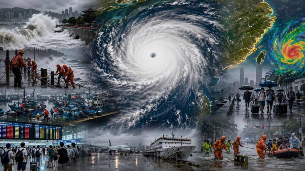 China Intensifies Disaster Preparedness as Typhoon Bavi Approaches Eastern Coast