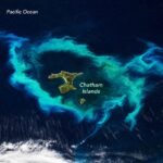 NASA Satellite Captures Striking Turquoise Phytoplankton Halo Around New Zealand’s Chatham Islands