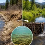 Beaver like Dams boost Survival of Threatened Coho Salmon in drought hit California Streams