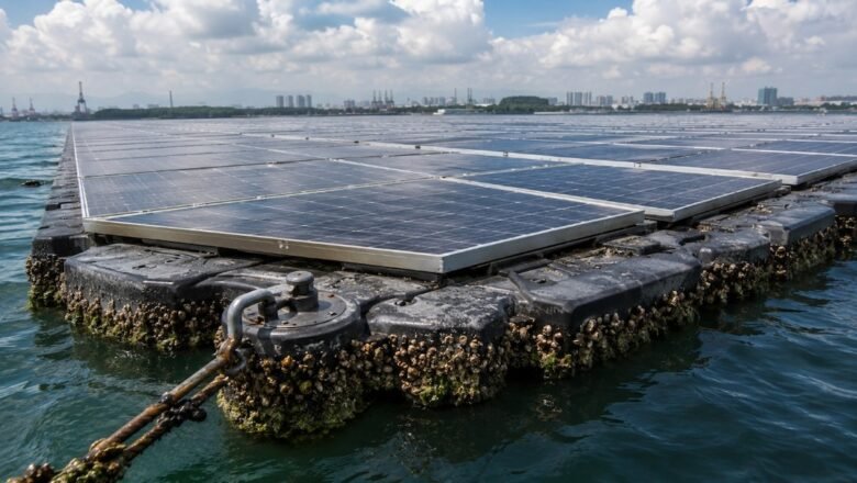 Barnacles Emerge as Unexpected Challenge for Singapore’s Floating Solar Farm