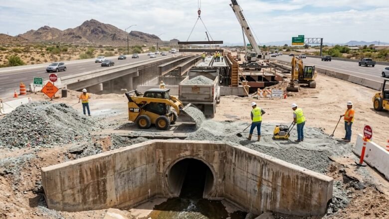 Recycled Glass Helps Arizona Widen Highway Without Overloading Old Culverts