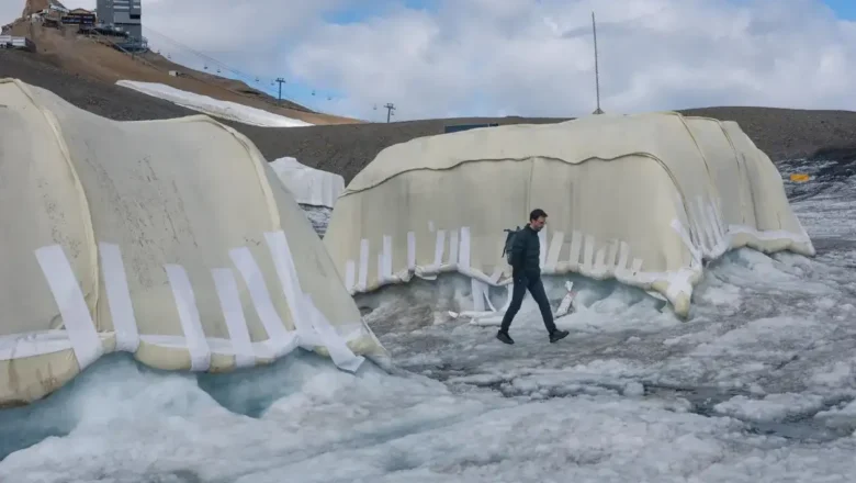 Scientists Test Sheep’s Wool as a Natural Shield for Melting Swiss Glaciers
