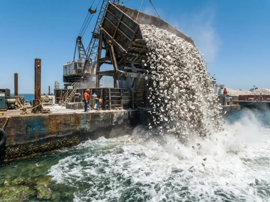 Florida Returns 500,000 Tonnes of Oyster Shells to Gulf Helping Rebuild Reefs and Protect Coastline