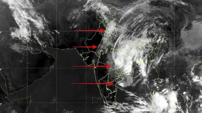 Cyclone Arnab Massive Rain Shield Spreads Across India Satellite Images Capture Vast Cloud Cover