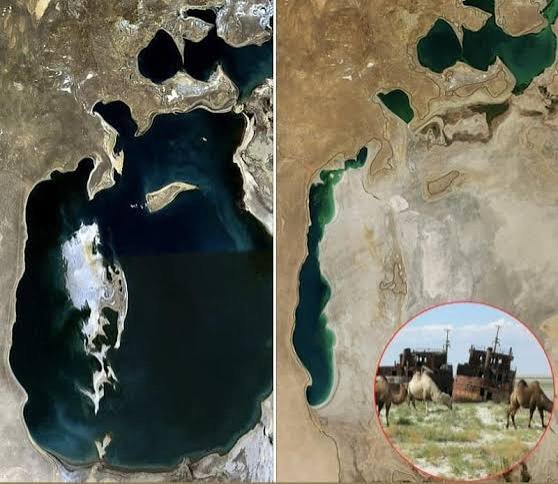 Aral Sea Loses 93% of Its Water Shrinking from World’s Fourth Largest Lake to a Fraction of Its Former Size